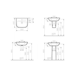 Пьедестал Vitra S20 5529B003-0156